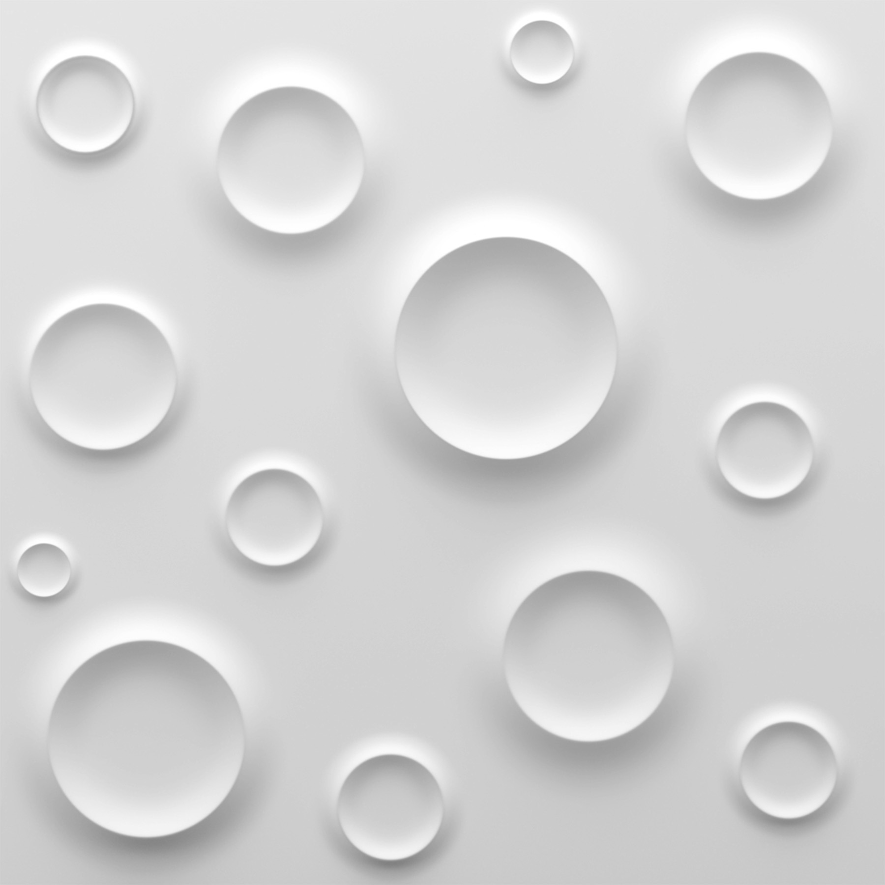 Плитка гіпсова 3D-панель BeautyWalls MOON 600×600 мм